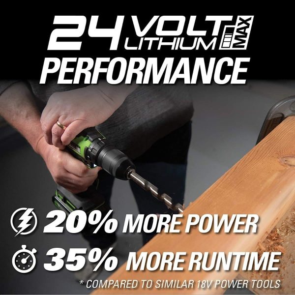 24V Brushless 1/2-inch Drill / Driver, Battery Not Included, 3703302AZ