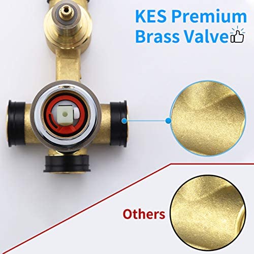 KES Shower System 12 Inch Rain Shower Head