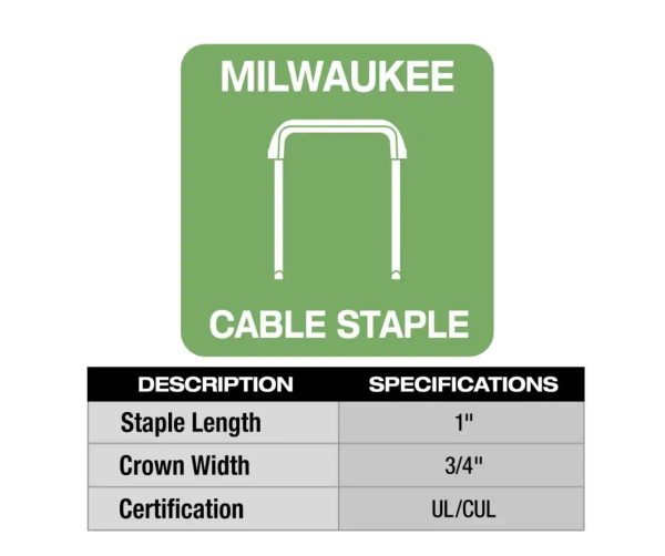 2448-20 M12 12-Volt Lithium-Ion Cordless Cable Stapler (Tool-Only)