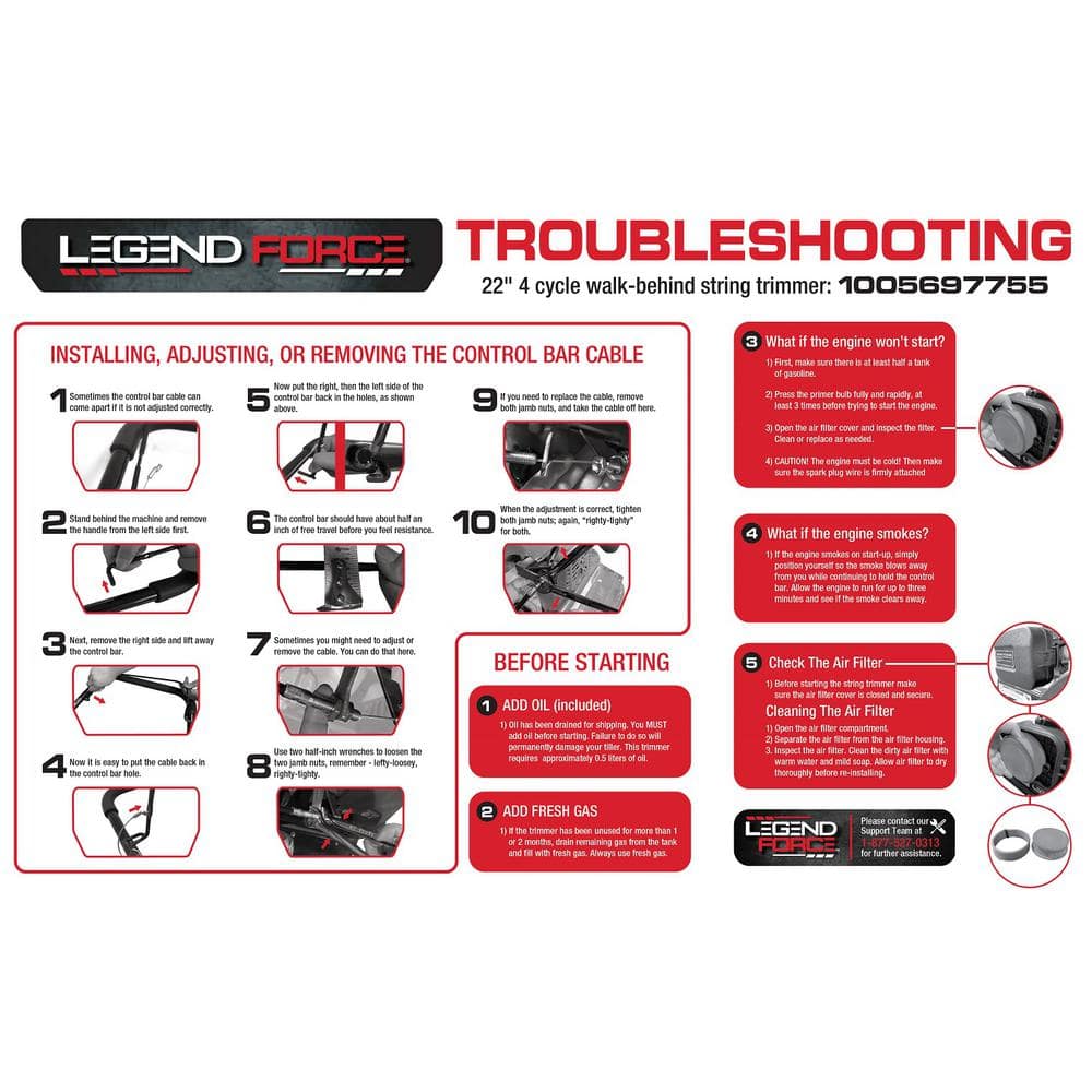 22 in. 173 cc Gas Walk Behind String Trimmer/Mower