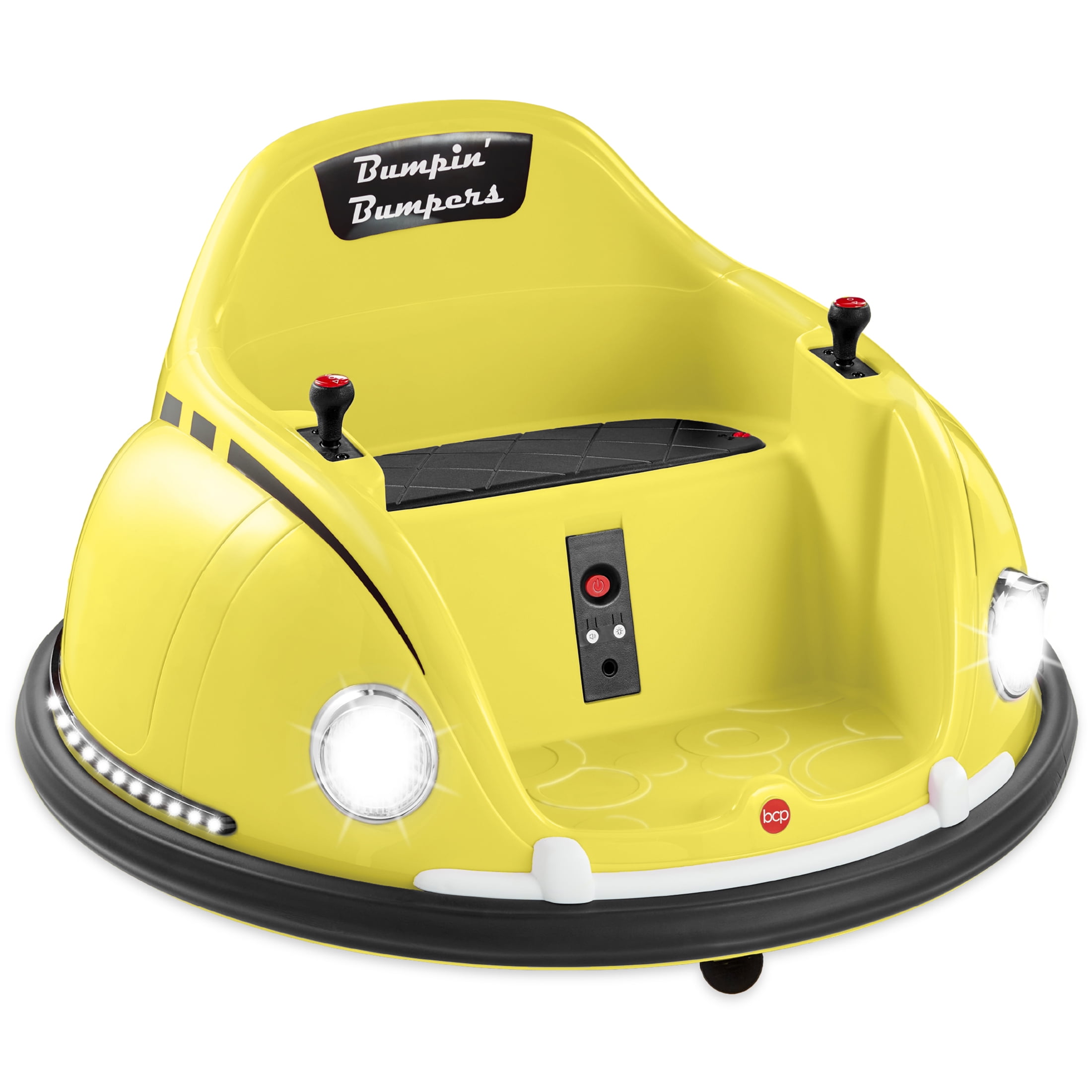 Best Choice Products 6V Kids Ride On Bumper Car Toy w/ Remote Control, Harness, Lights, 360 Degree Spin - Pink