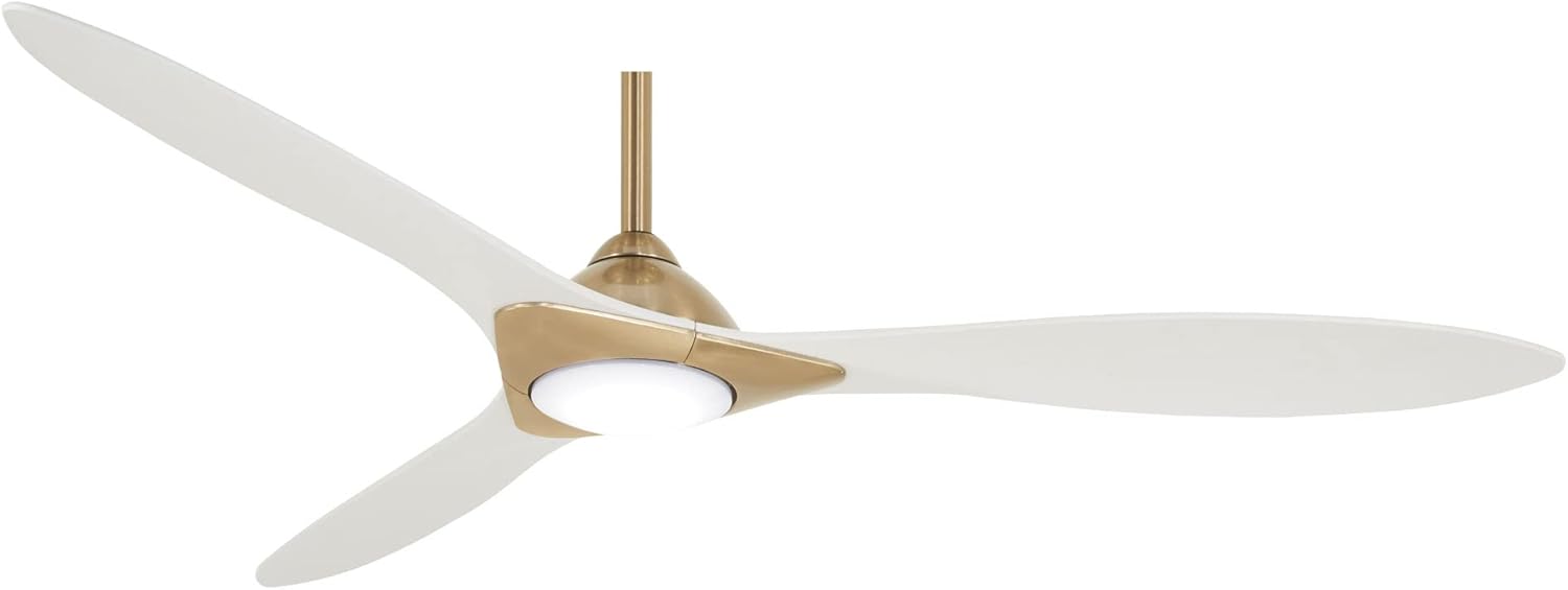 Ceiling Fan (Soft Brass/Flat White)