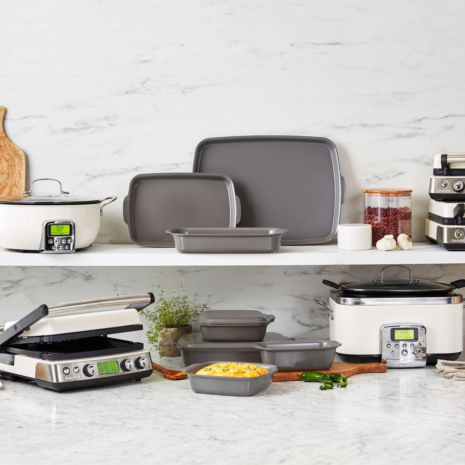 Elite 4-Square Belgian & Classic Waffle Iron, Healthy Ceramic Nonstick Aluminum Dishwasher Safe Plates, Adjustable Shade/Crunch Control, Wont Overflow, Easy Cleanup Breakfast,