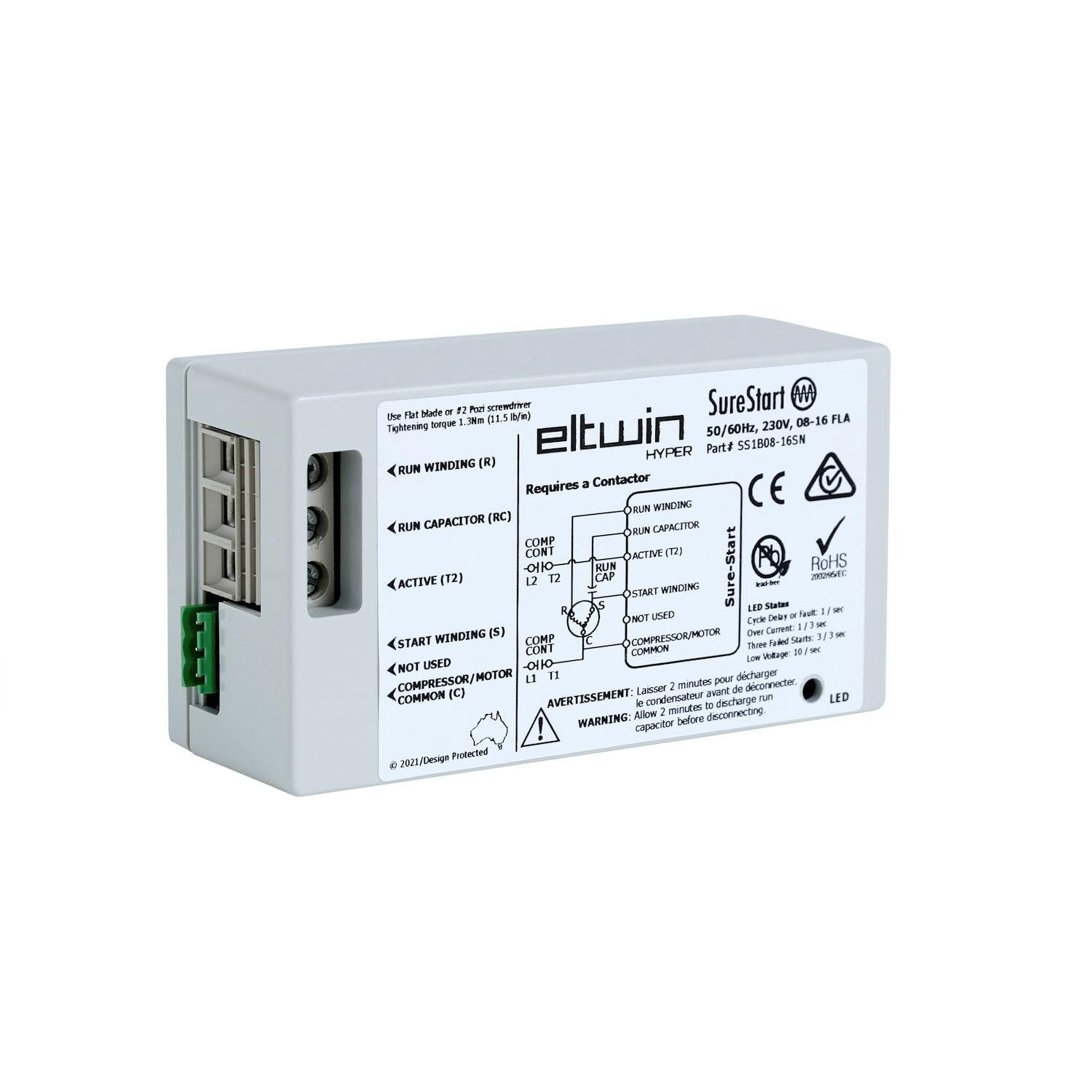 Soft Starter for 4-7 Ton Residential HVAC Air Conditioners SS1B16-32SN