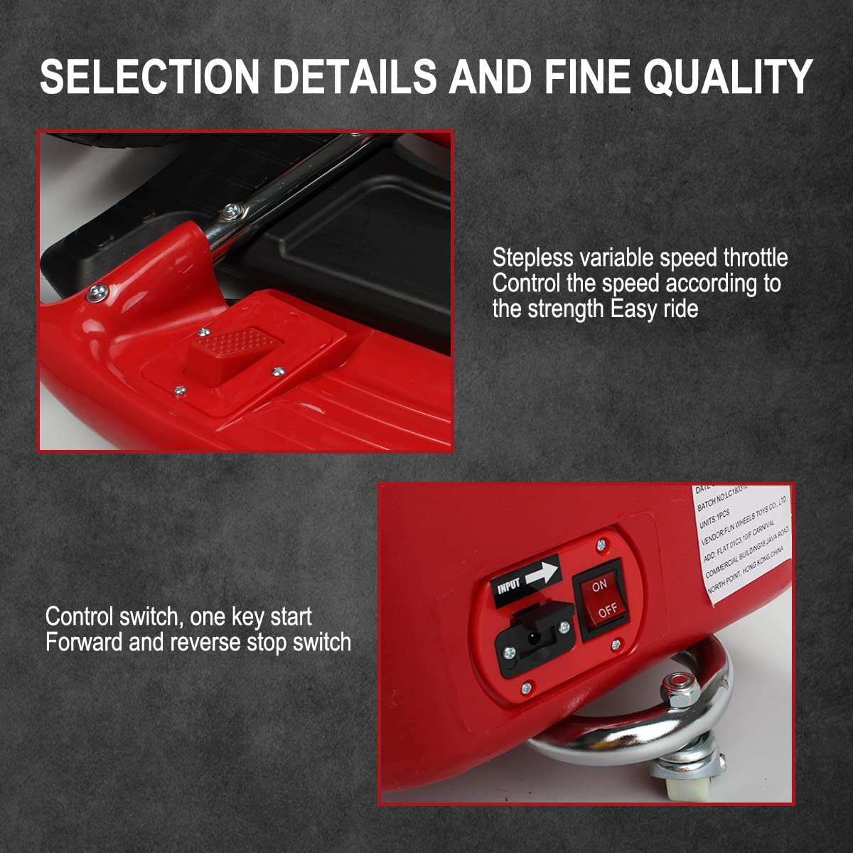 Electric Scooter Protective Rotation Spinning