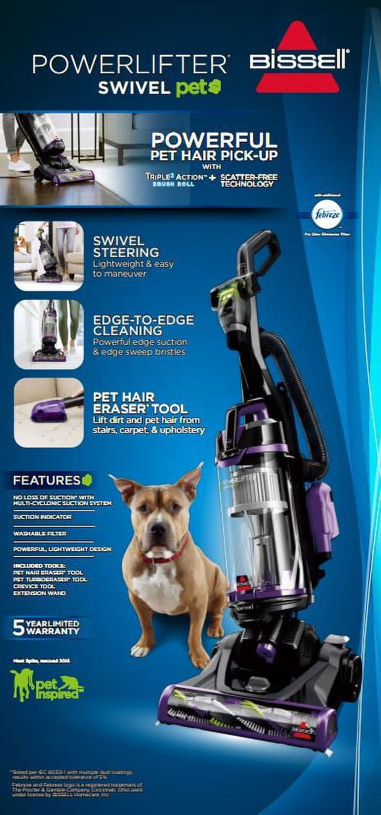 BISSELL Power Lifter Pet with Swivel Bagless Upright Vacuum, 2260
