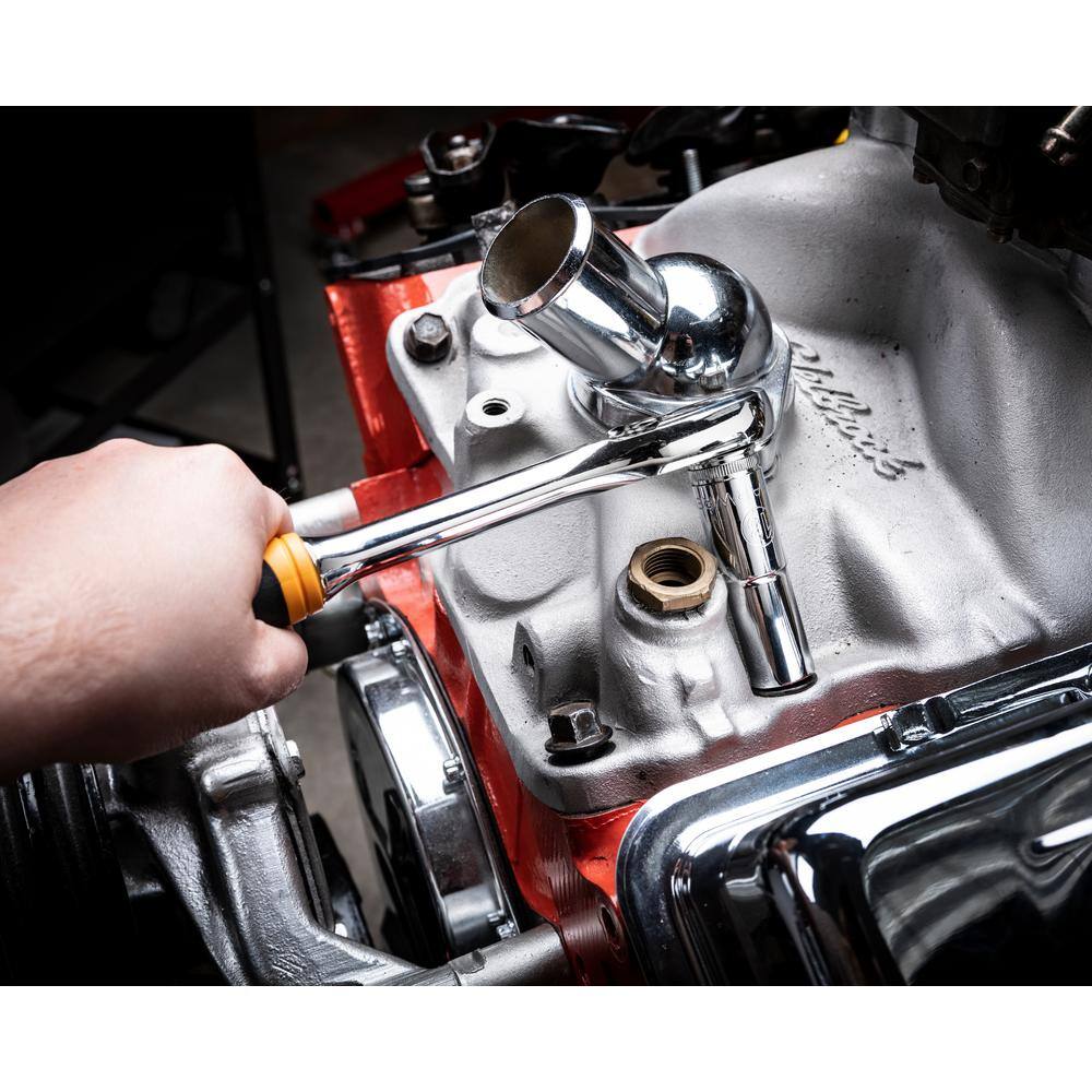 1008066262 3/8 in. Drive 90-Tooth 6-Point Standard and Deep SAE/Metric Mechanics Tool Set (58-Piece)