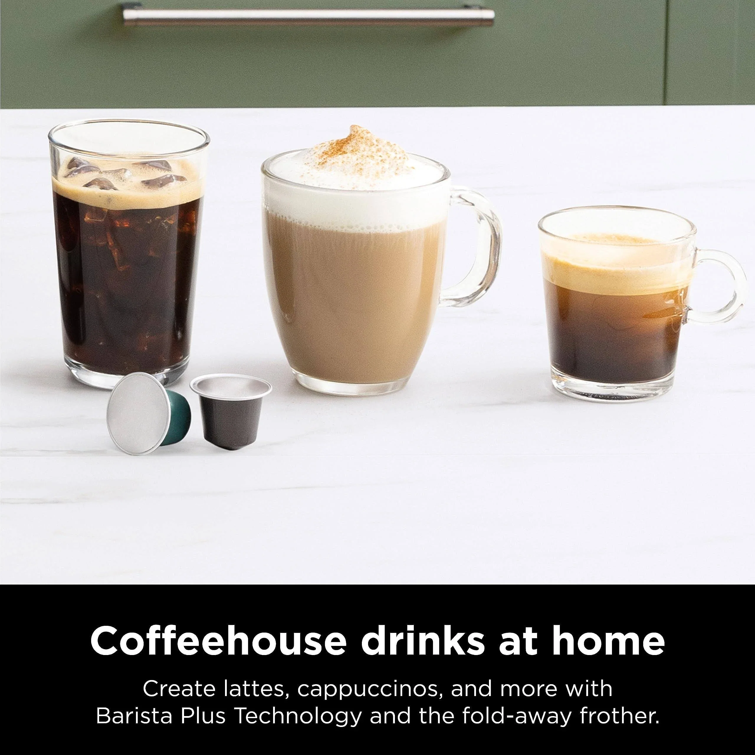 Ninja CFN601 Espresso Coffee Barista System Single Serve Capsule Compatible