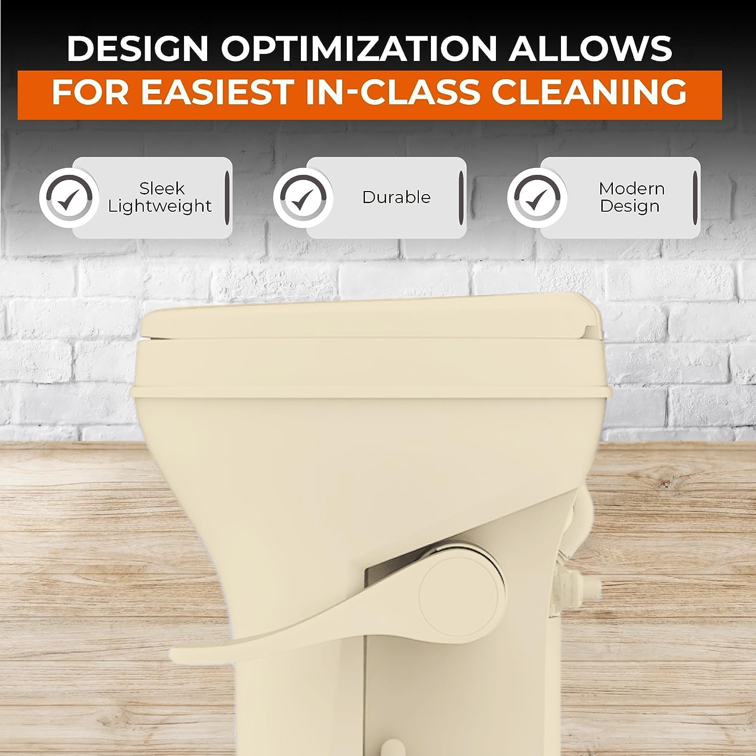 Toilet - Standard Height, Gravity Flush, Foot Pedal, Soft Close Lid with Sprayer Attachment