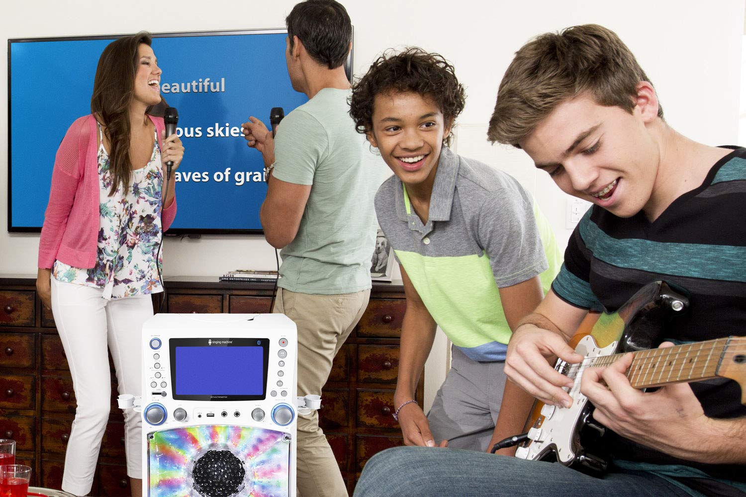 Singing Machine STVG785BTW Bluetooth Karaoke