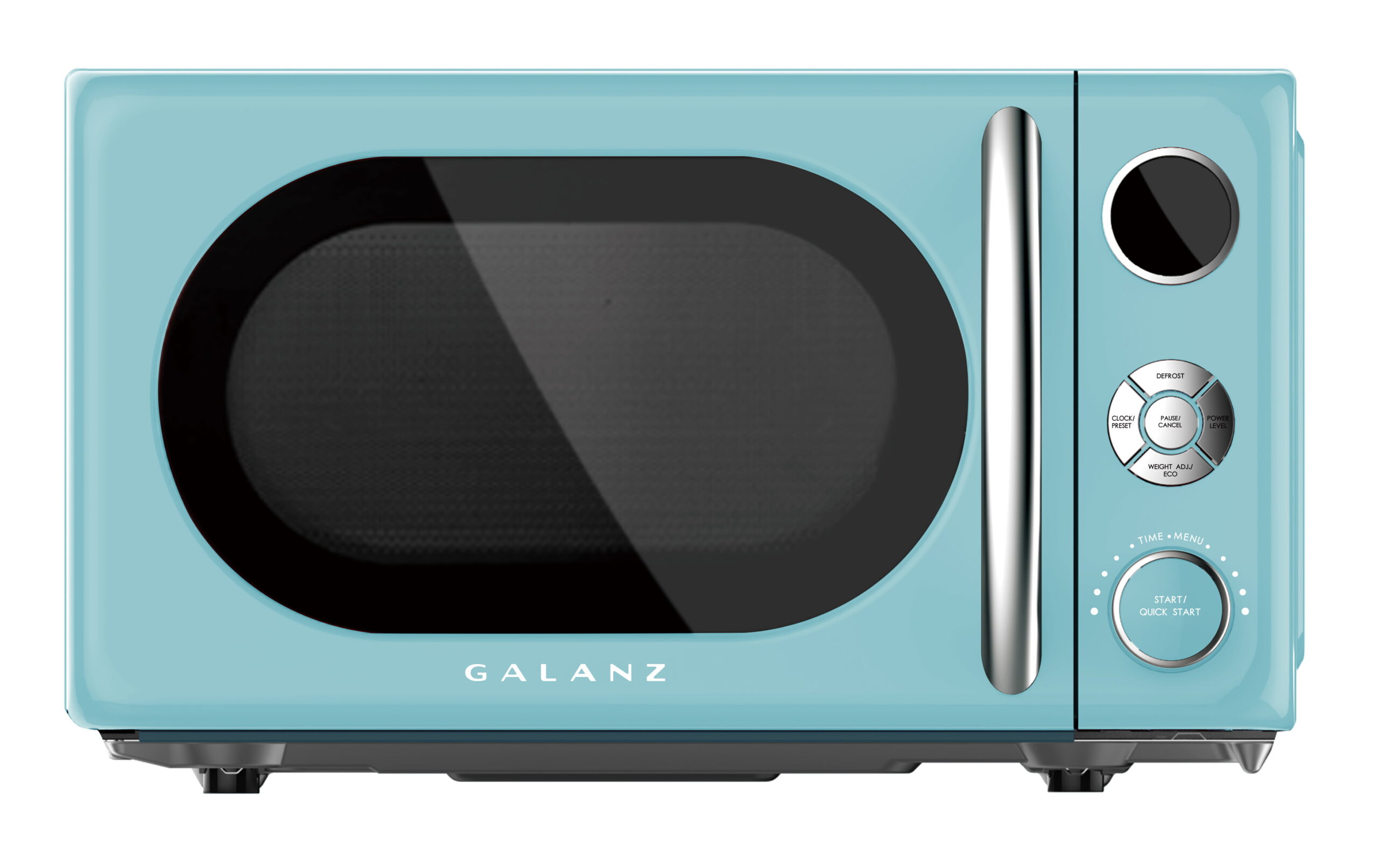 0.7 cu. ft. Retro Countertop Microwave Oven, 700 Watts, Blue