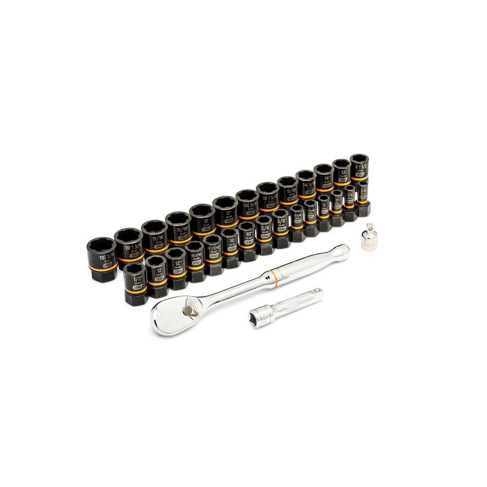 1008035640 Bolt Biter Ratchet Socket Set MM/SAE with EVA Foam Tray (31-Pieces)