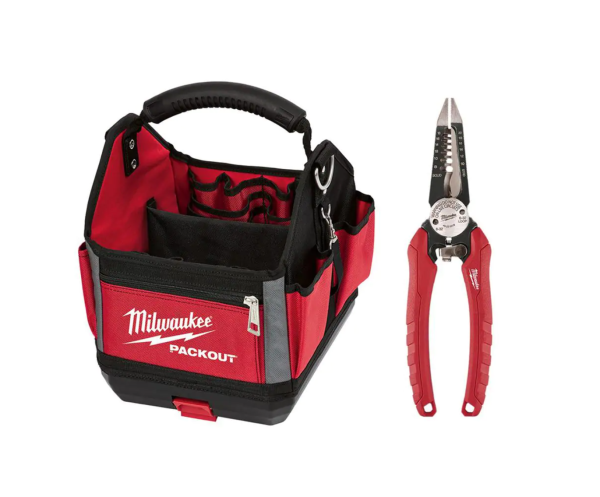 48-22-8310-48-22-3079 10 in. PACKOUT Tote with 6-in-1 Wire Stripper Pliers