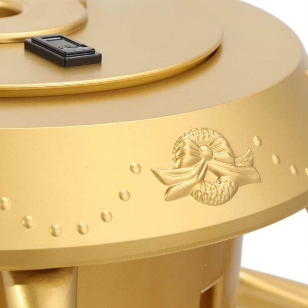 1-1.75 Artificial Christmas Tree Base Rotating Metal Stand, Gold