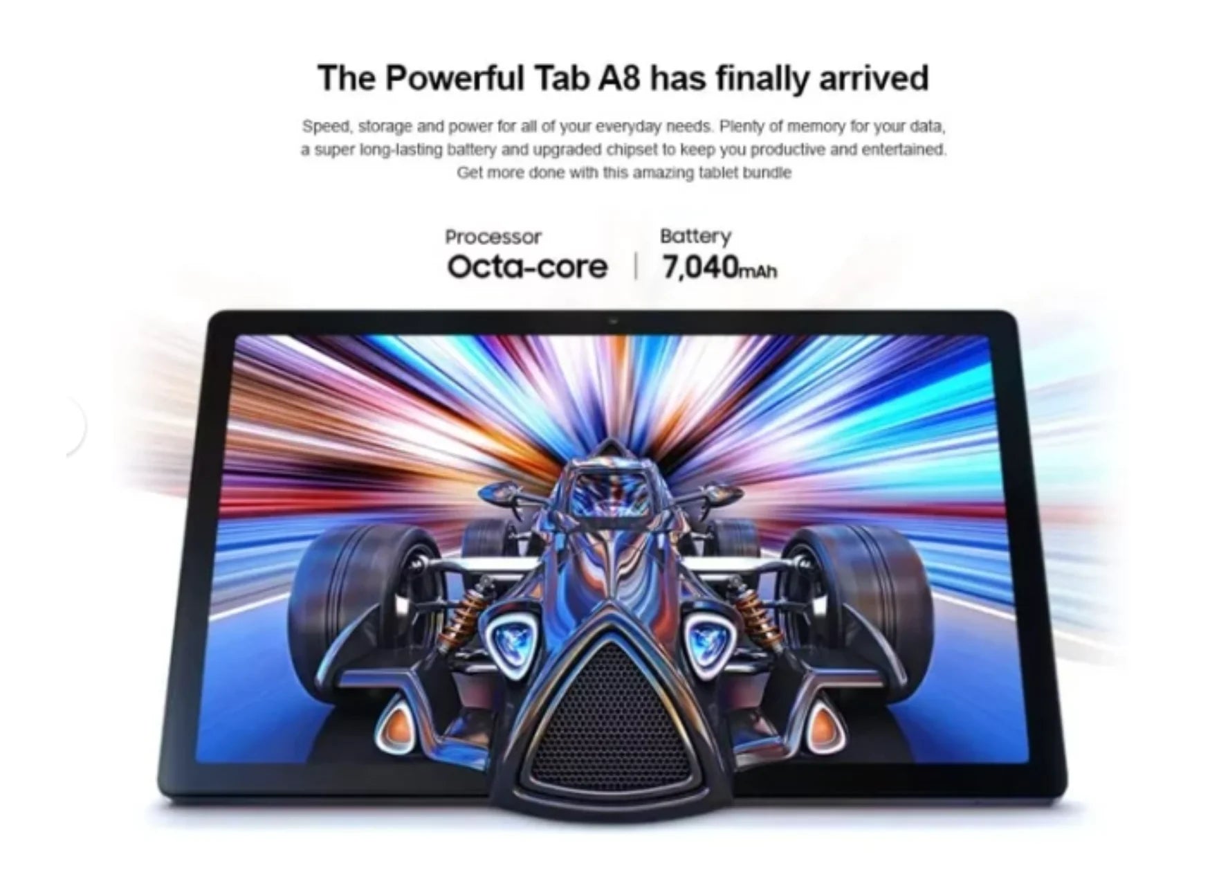 Samsung Galaxy Tab A8 Tablet 10.5 inch with Hard Case 32GB and 64GB MicroSD Card Wi Fi International Pink