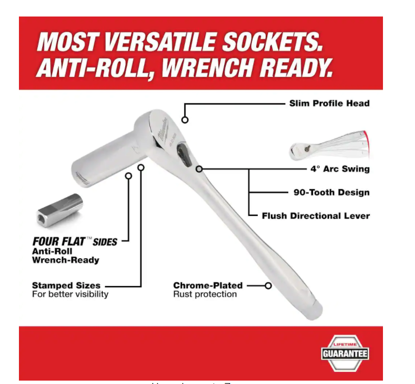 48-22-9008 3/8 in. Drive SAE/Metric Ratchet and Socket Mechanics Tool Set (56-Piece)