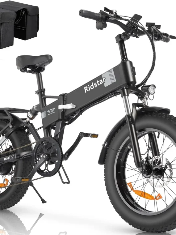 Eletric Bike for Adults, 750W Motor 48V 15Ah Removable Battery 20” Fat Tire Folding E-Bike Shimano 7-Speed MTB Cycling UL2849