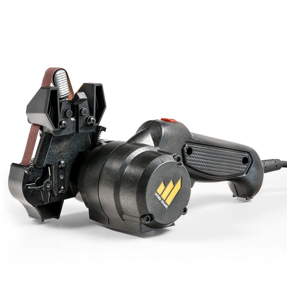 Work Sharp Mk.2 Knife & Tool Sharpener, Flexible Belts & Adjustable Angle Guide, 2-Speed Motor for Knives, Scissors, Axes, & More
