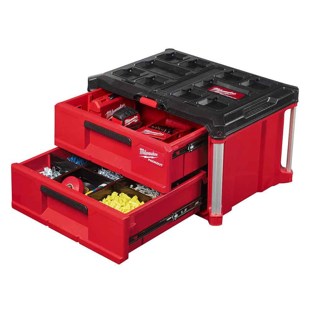 1/2 in. Drive SAE/Metric Mechanics Tool Set (47-Piece) with PACKOUT 2-Drawer Tool Box