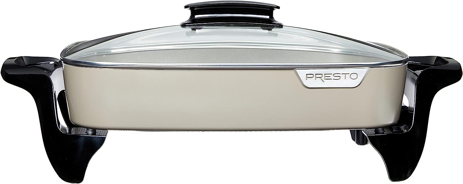 , Grey Ceramic 06856 Electric Skillet, 16