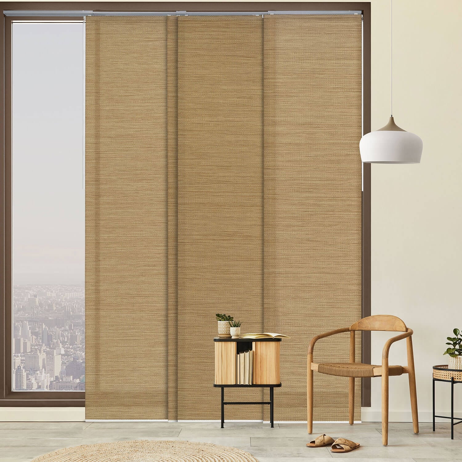 GoDear Design Adjustable Sliding Panel Track Blinds, Vertical Blinds, Classic, 45.8
