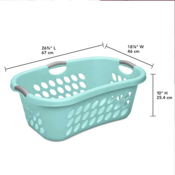 1.25 Bushel Plastic Clothes Laundry Basket (6 Pack)