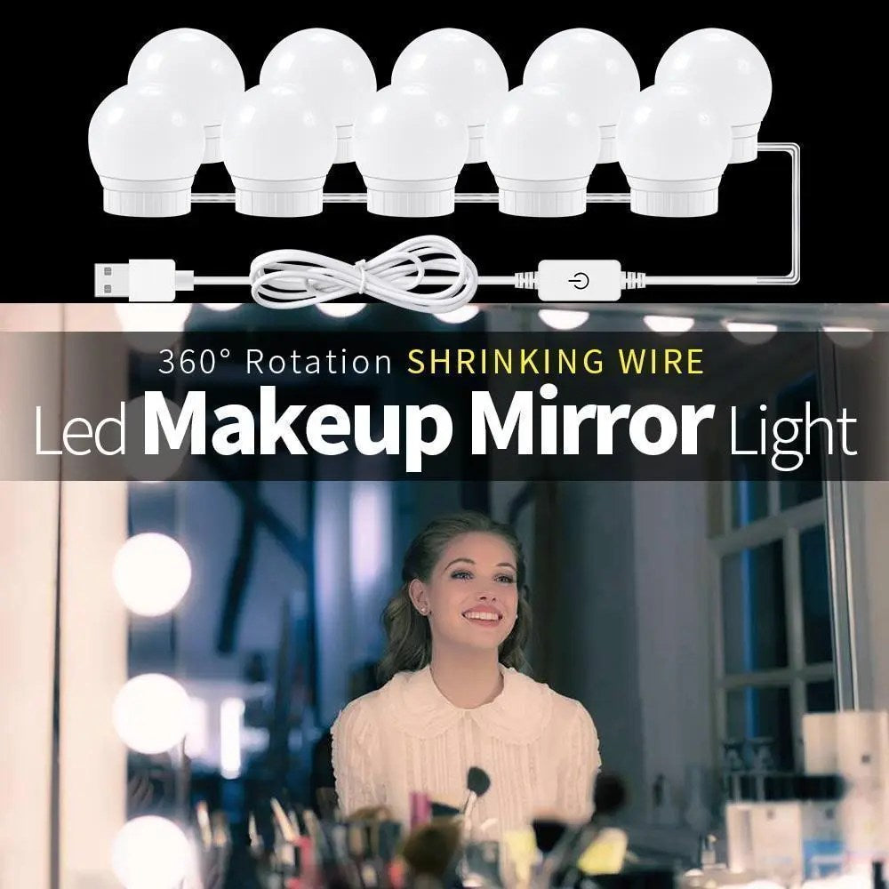Vanity Makeup Mirror Led Light Magnification Beauty Mirror