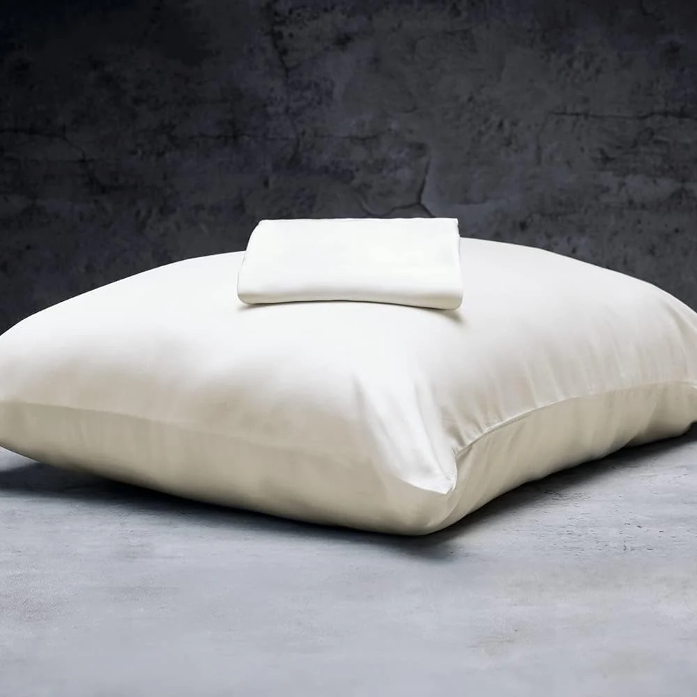 LUXOME Luxuriöses Bettlaken-Set, 100 % Viskose (Viskose) aus Bambus, Doppelbettgröße, Surf, tiefe Taschen, 3-teiliges Set (Flach, Kissenbezug)