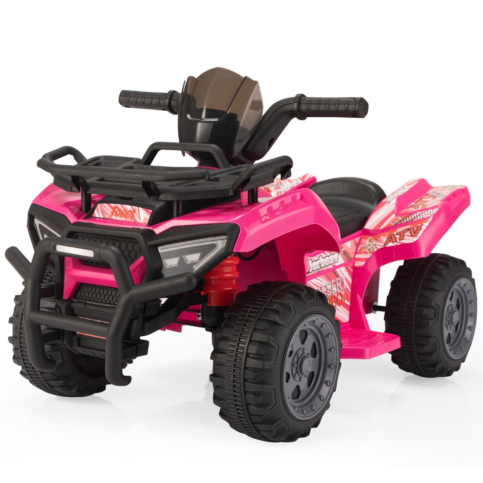 TOBBI Kids ATV Quad 4 Wheeler 6V Kids Ride On Toy Kids Electric Car with Music