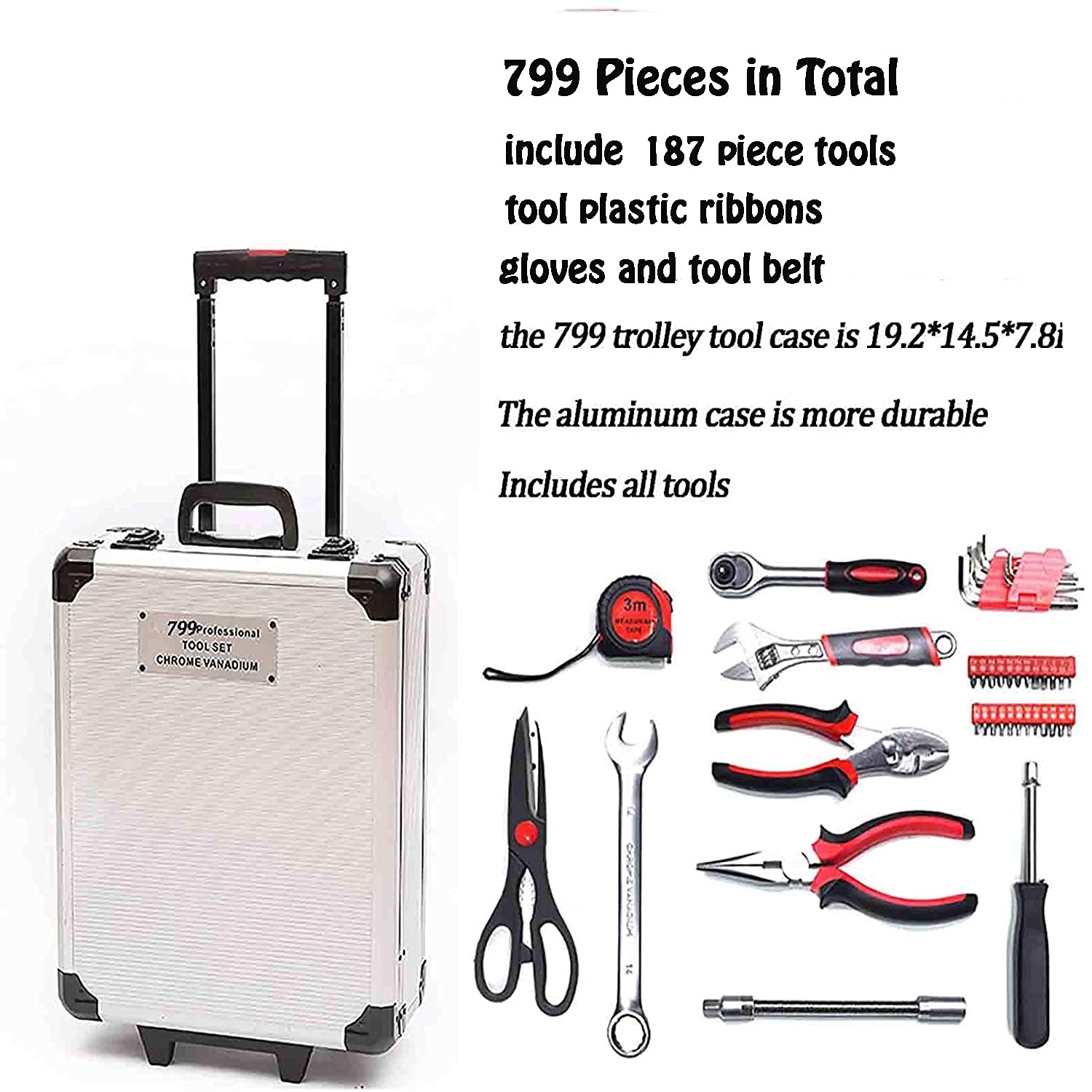 799pcs Aluminum Trolley Household Fathers