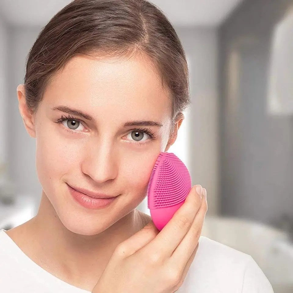 Silicon Face Cleansing Brush Facial Exfoliating Electric Rechargeable
