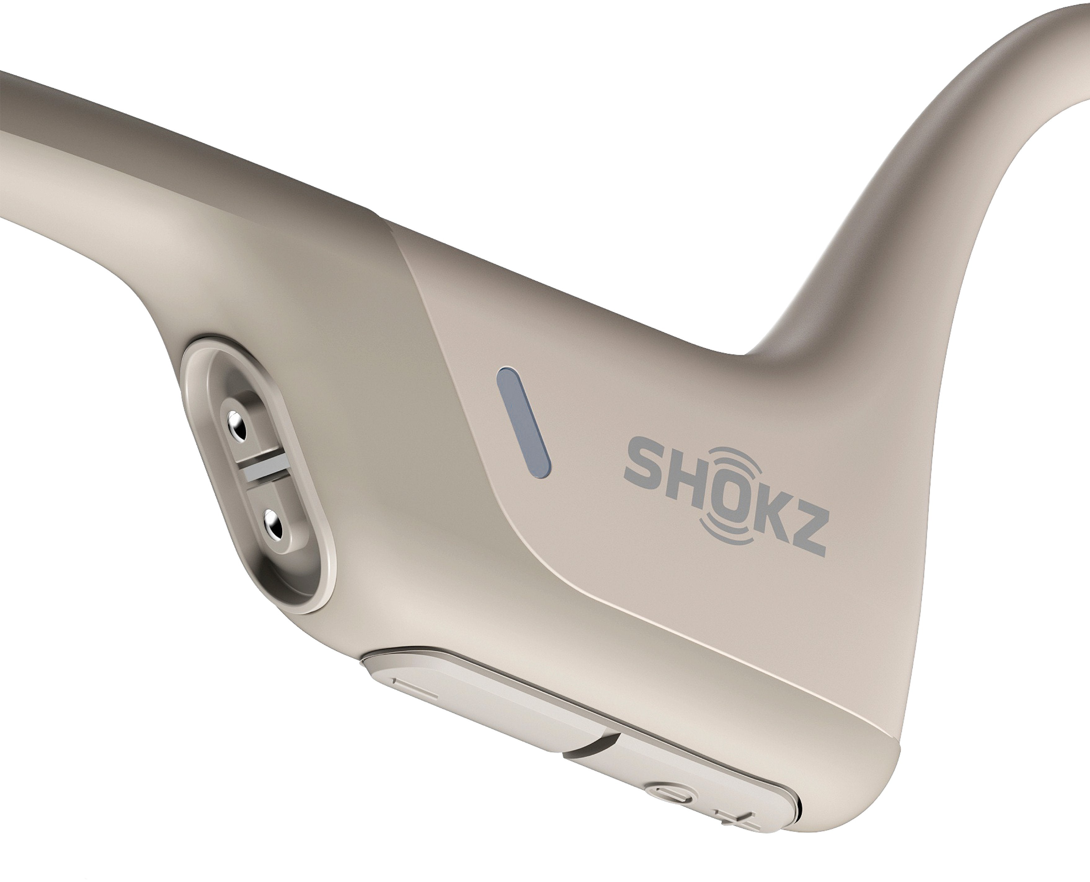 Shokz – OpenRun Pro Premium Bone Conduction Open-Ear Sport Headphones – Beige