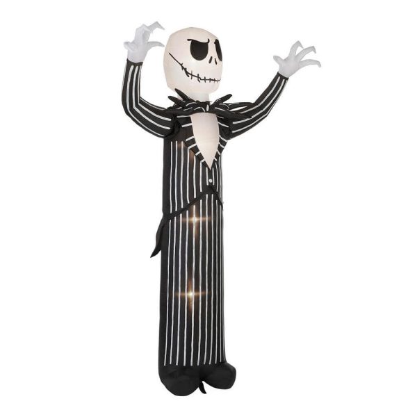 22GM29788 10 ft Animated Reaching Jack Skellington Halloween Inflatable