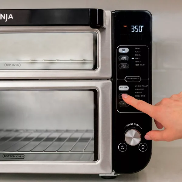 12-in-1 Double Oven with FlexDoor, FlavorSeal   Smart Finish, Rapid Top Oven, Convection and Air Fry Bottom Oven   DCT401