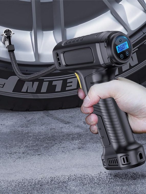 Car Tire Inflator 150PSI Portable ?????? Compressor 12V ?????? Compressor With Intelligent Digital Display & LED Light, Car Accessories For Car, Tire, Balloons