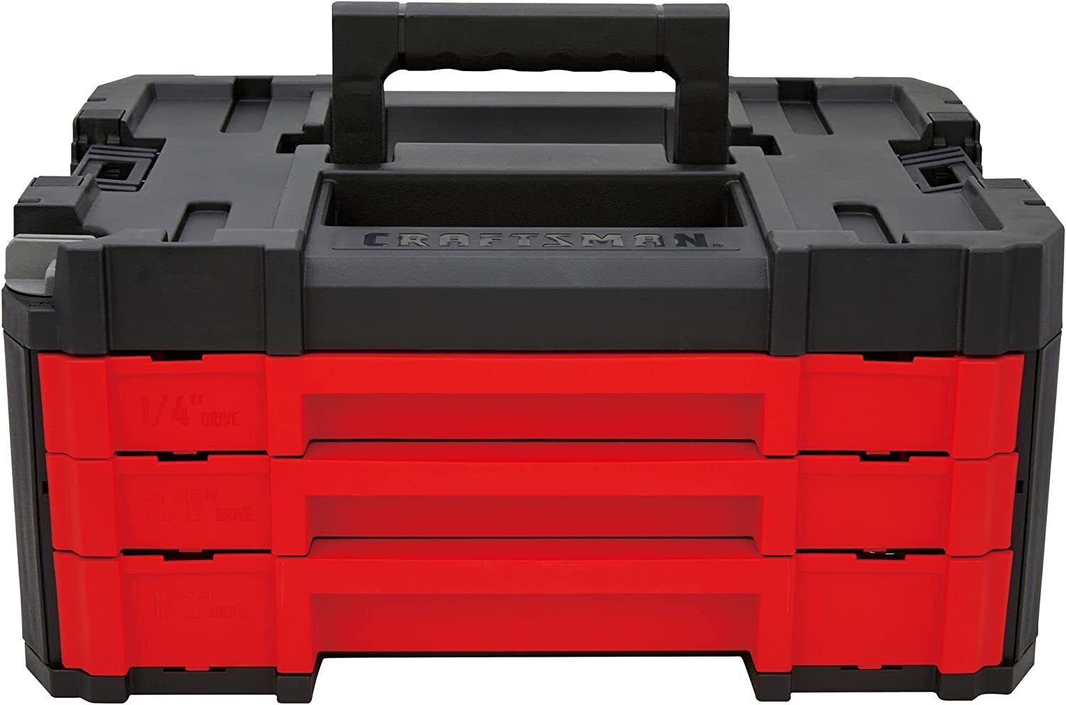 CRAFTSMAN Mechanics Tools Kit, 216-Piece with 3-Drawer Box, Chrome Finish, 72-Tooth Ratchets, 6-Point Sockets, VERSASTACK Compatible