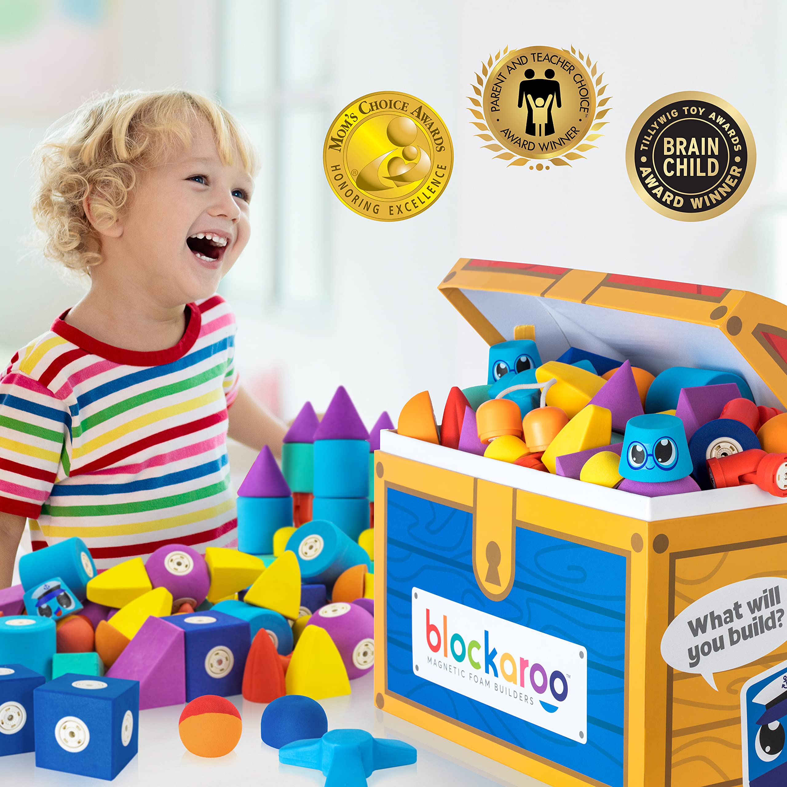 Blockaroo Magnetic Foam Building Blocks