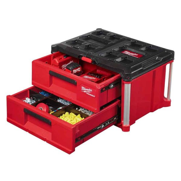 1/2 in. Drive SAE/Metric Mechanics Tool Set (47-Piece) with PACKOUT 2-Drawer Tool Box