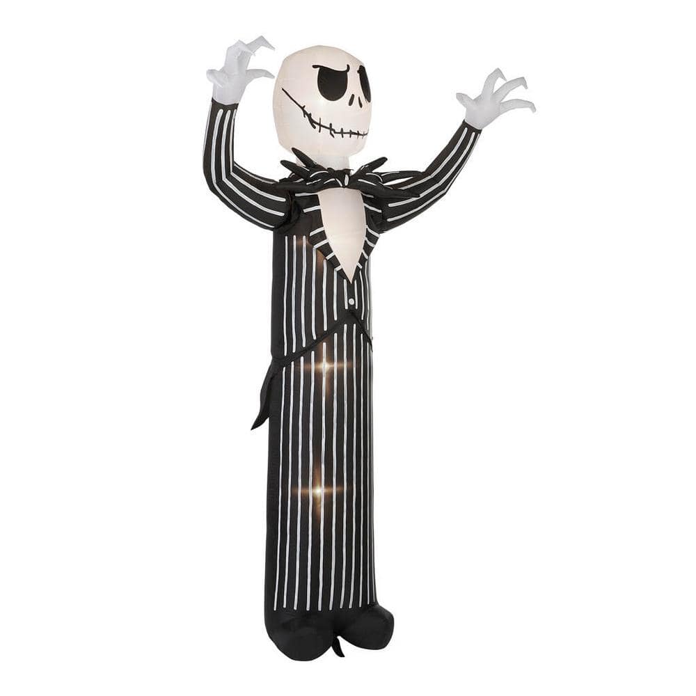 22GM29788 10 ft Animated Reaching Jack Skellington Halloween Inflatable