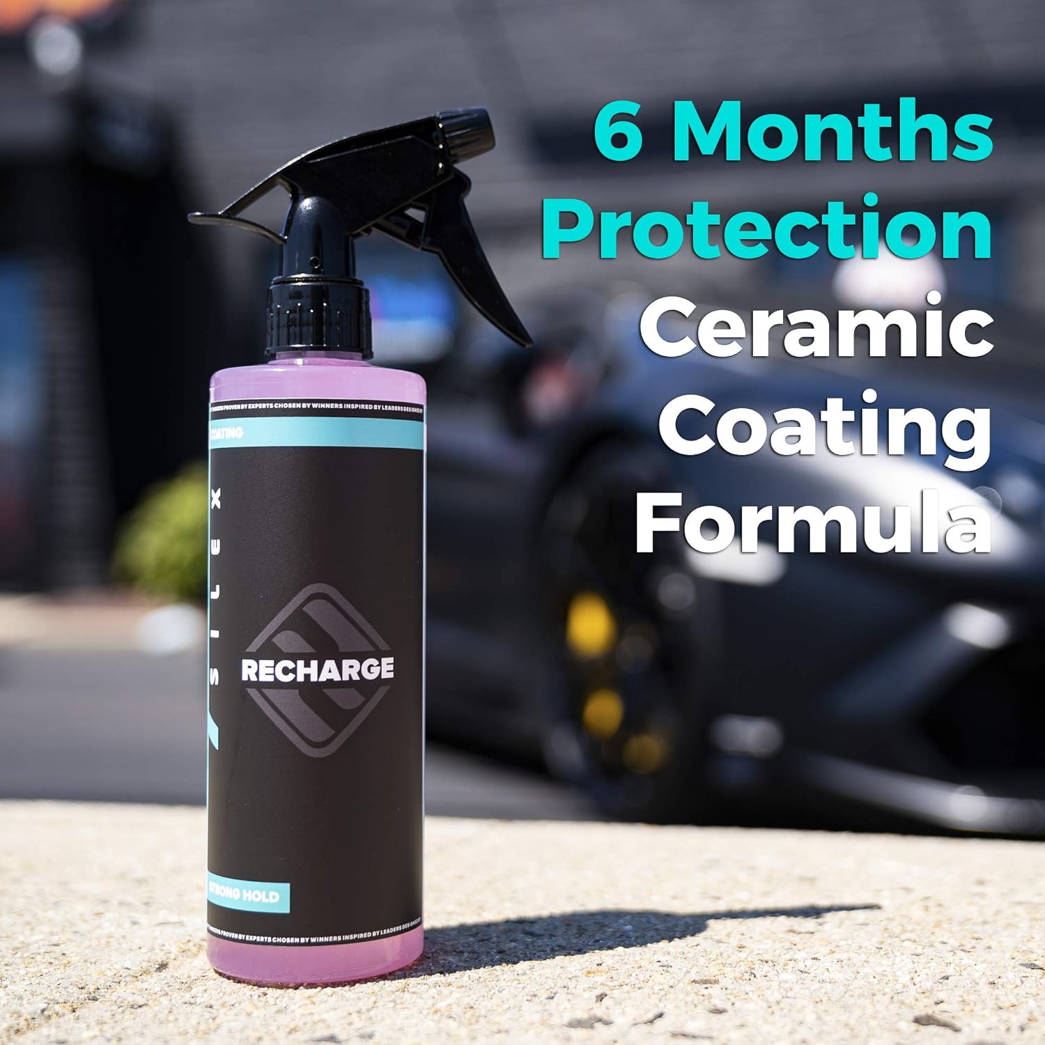 Car Ceramic Coating - Protective Ultra Hydrophobic Ceramic Detail Spray Replaces Wax & Sealants - DIY Friendly Car Care Products That Provide 6 Months of Protection - 128 Ounces