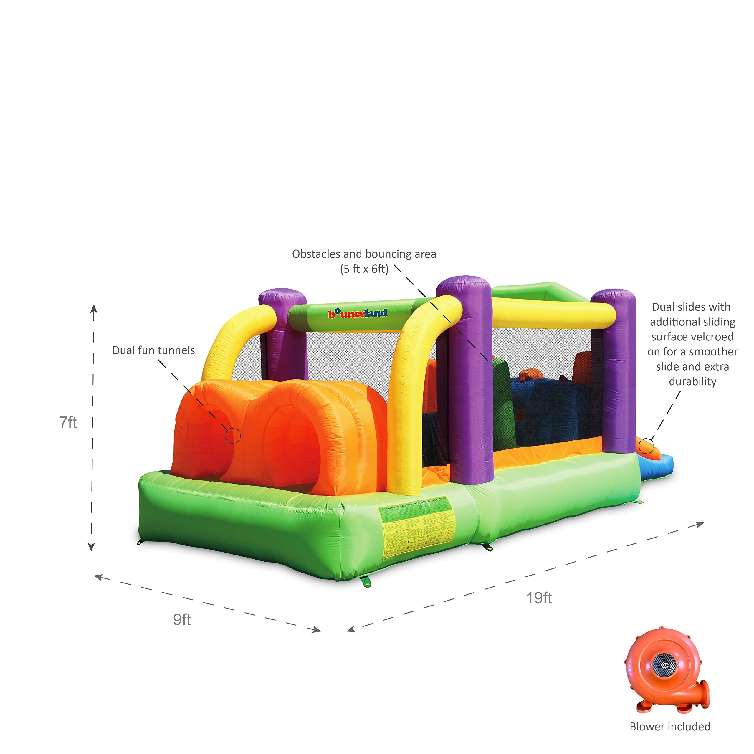 Bounceland Obstacle Bounce Slides Included