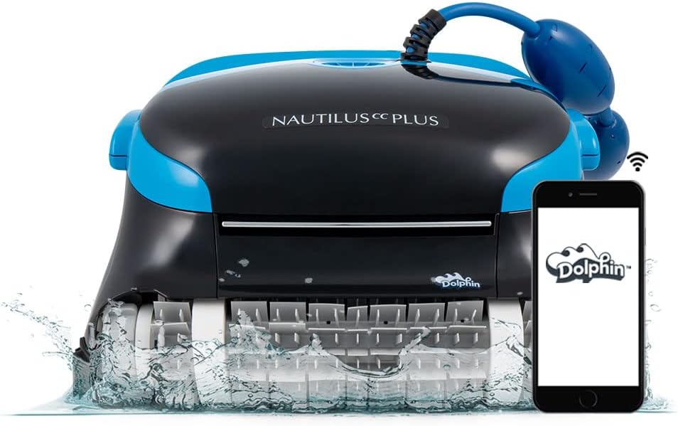 Dolphin Nautilus CC Robotic Pool Vacuum Cleaner All Pools up to 33 FT - Wall Climbing Scrubber Brush