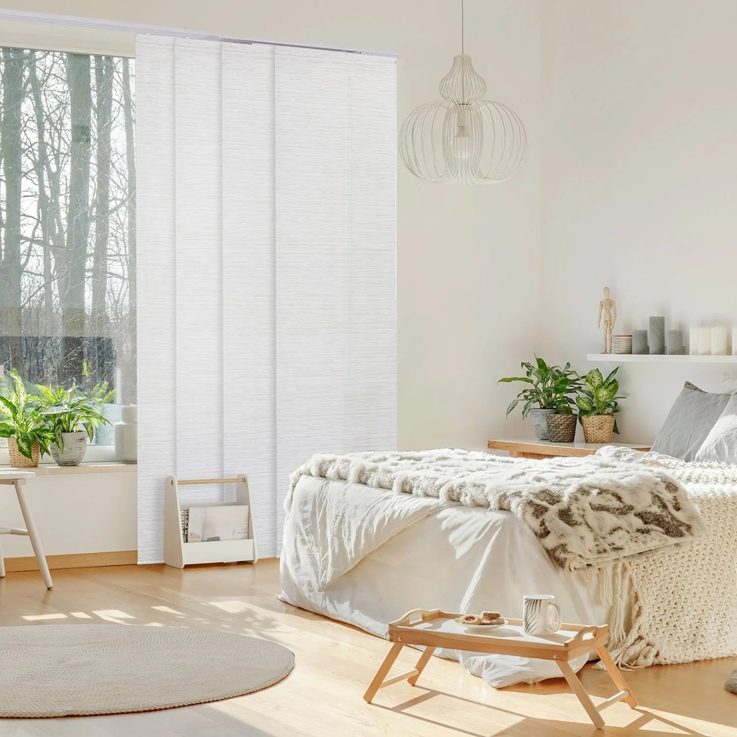 GoDear Design Adjustable Sliding Panel Track Blinds, Vertical Blinds, Classic, 45.8