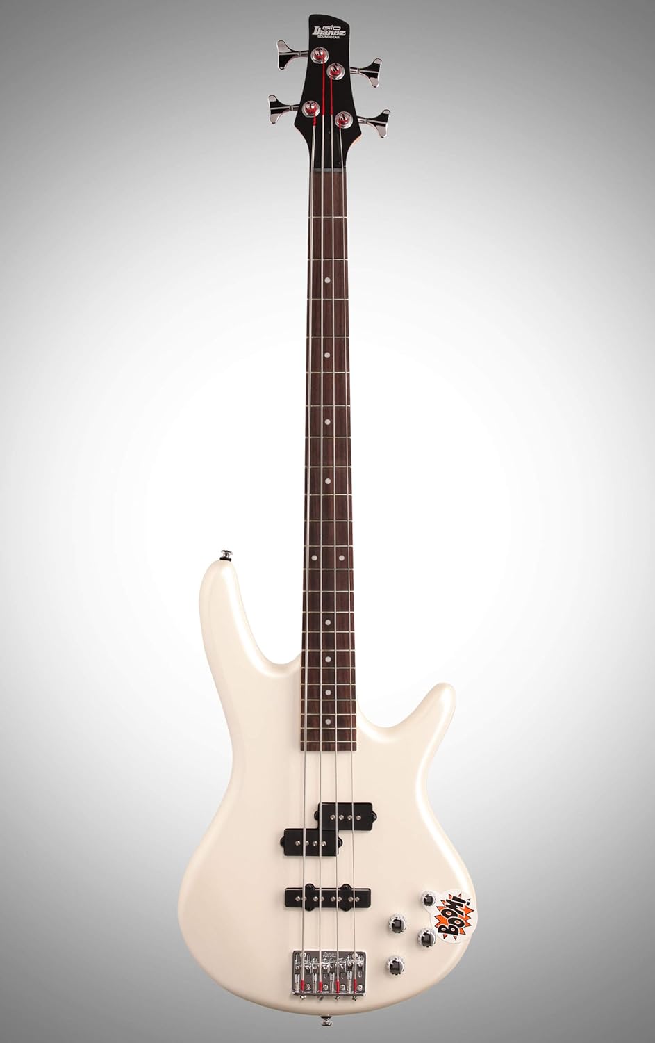 Ibanez GSR200 4-String Electric Bass Guitar, Pearl White, Right Handed, Basswood Body, Rosewood Fretboard