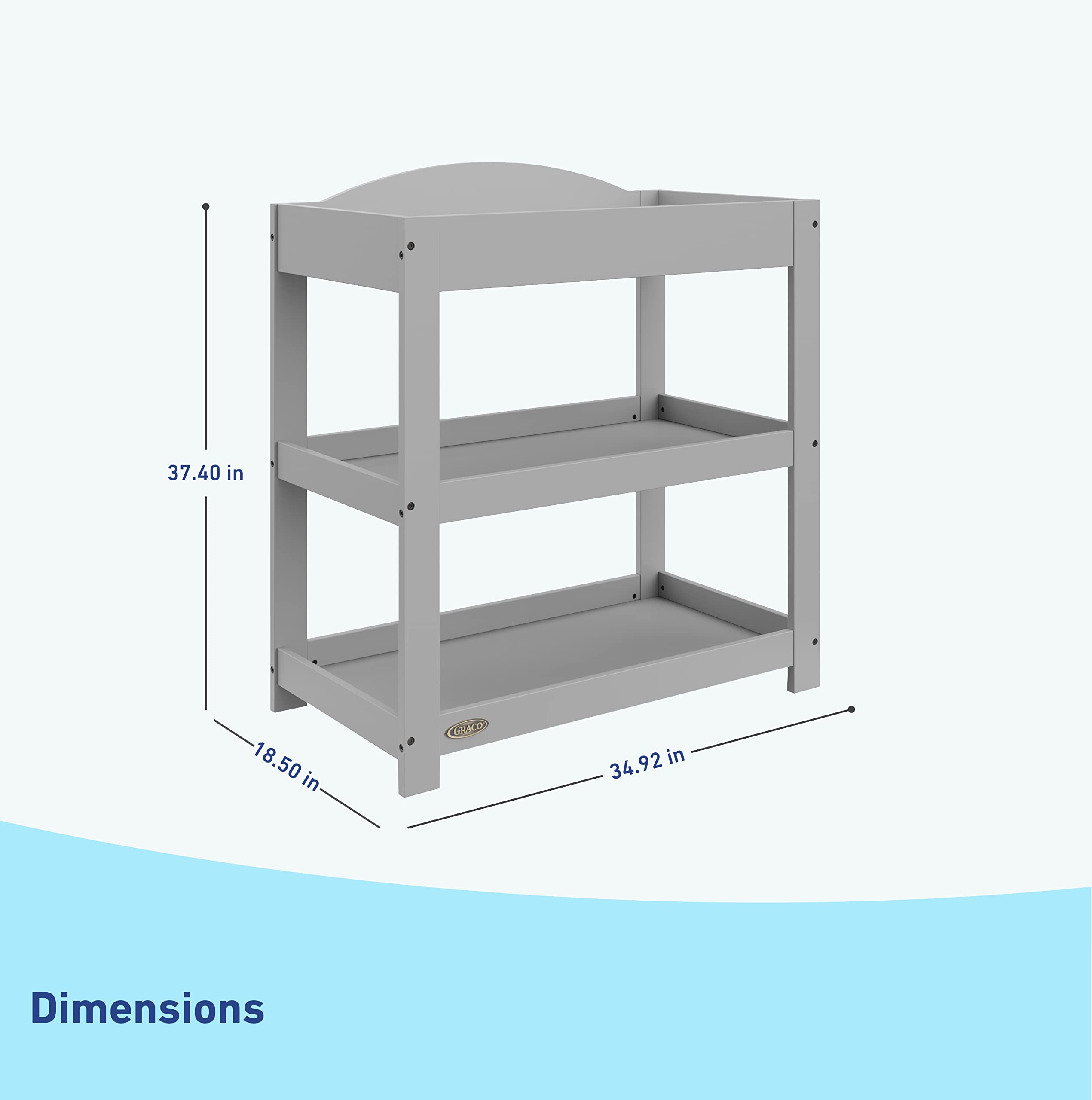 Graco Customizable Changing Water Resistant Pebble