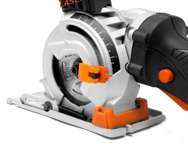 5-Amp 3-1/2-Inch Plunge Cut Compact Circular Saw with Laser, Carrying Case, and Three Blades, 3620
