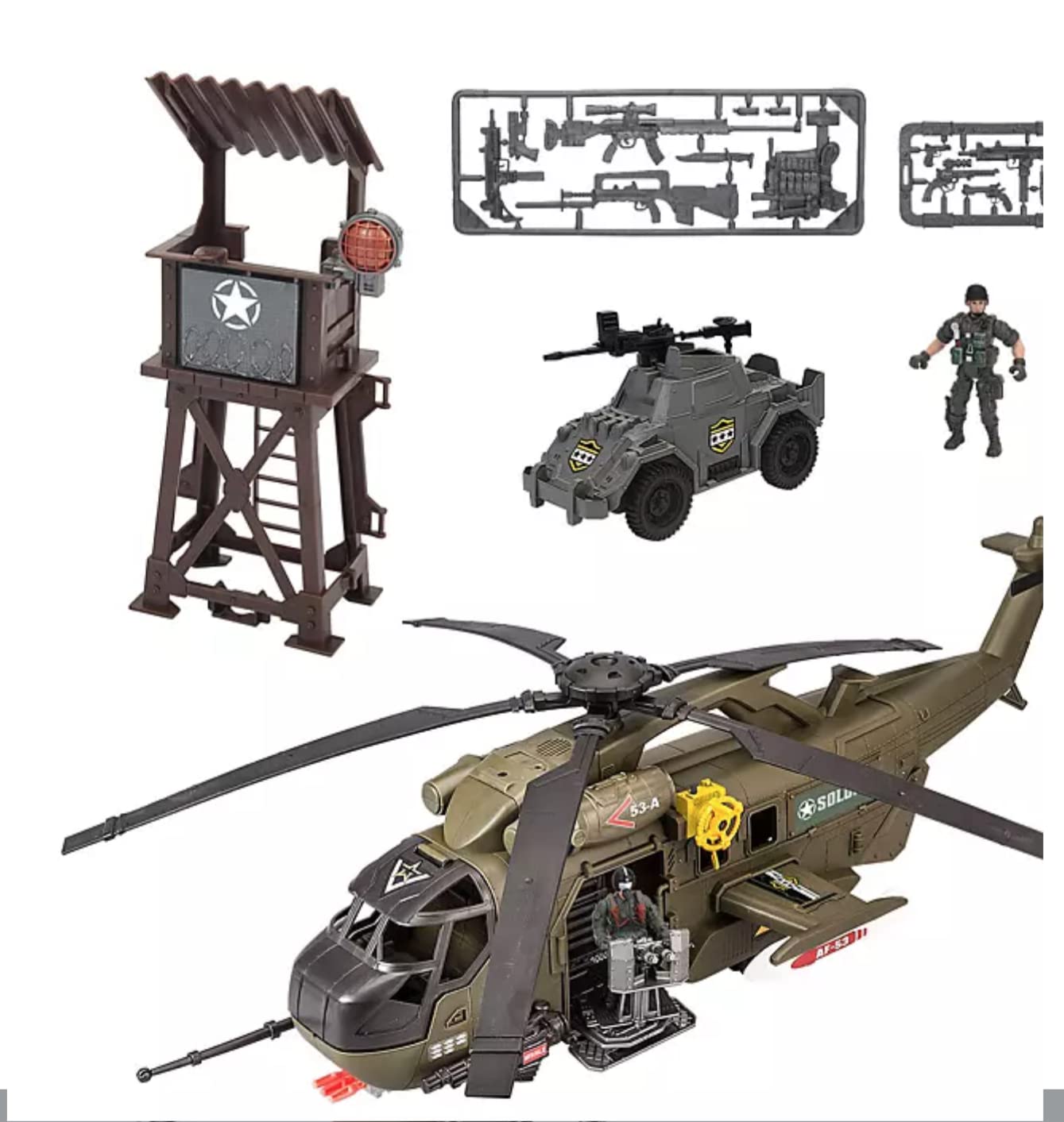Members Mark Soldier Playset Helicopter