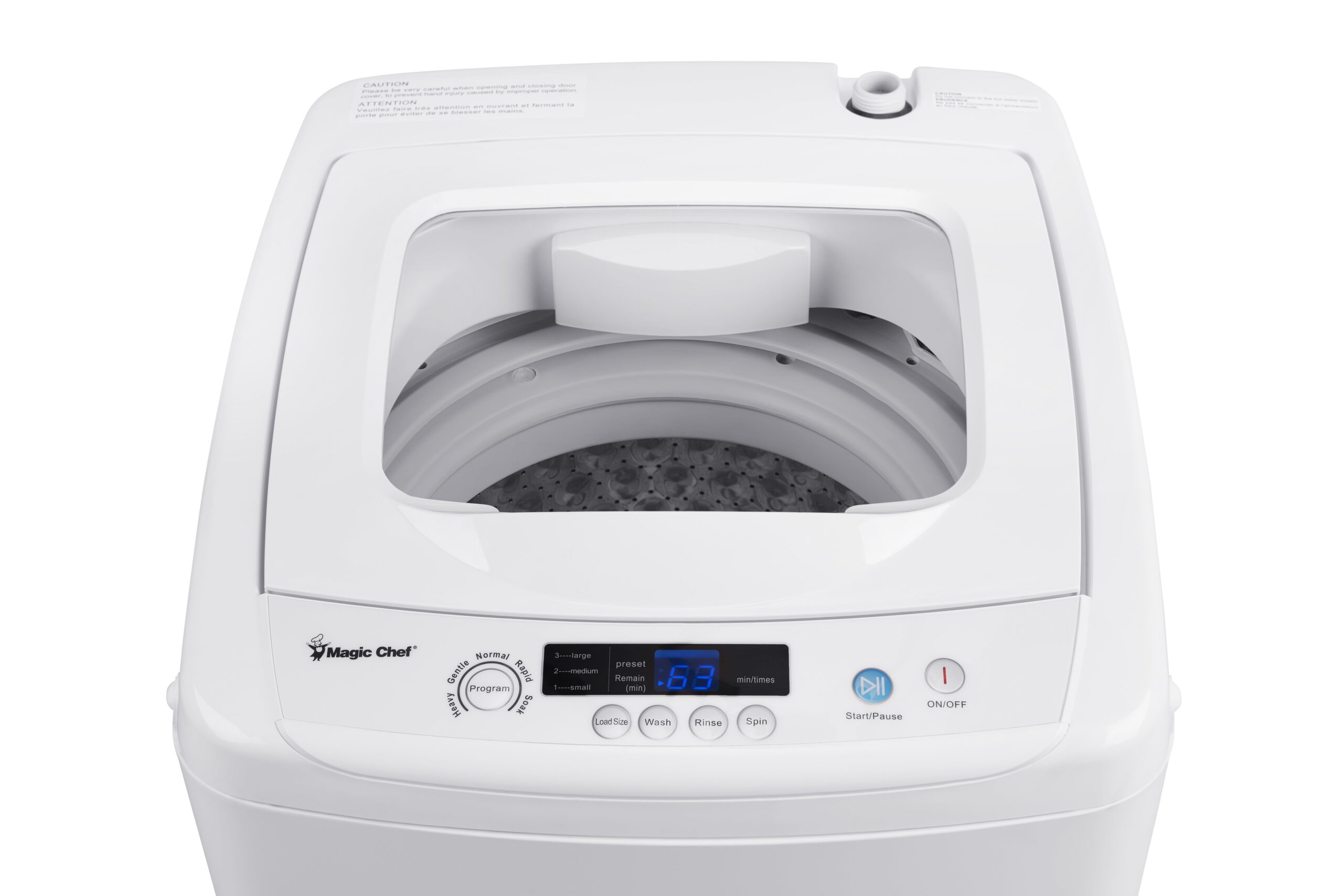 0.9 Cu. ft. Compact Topload Washer, White