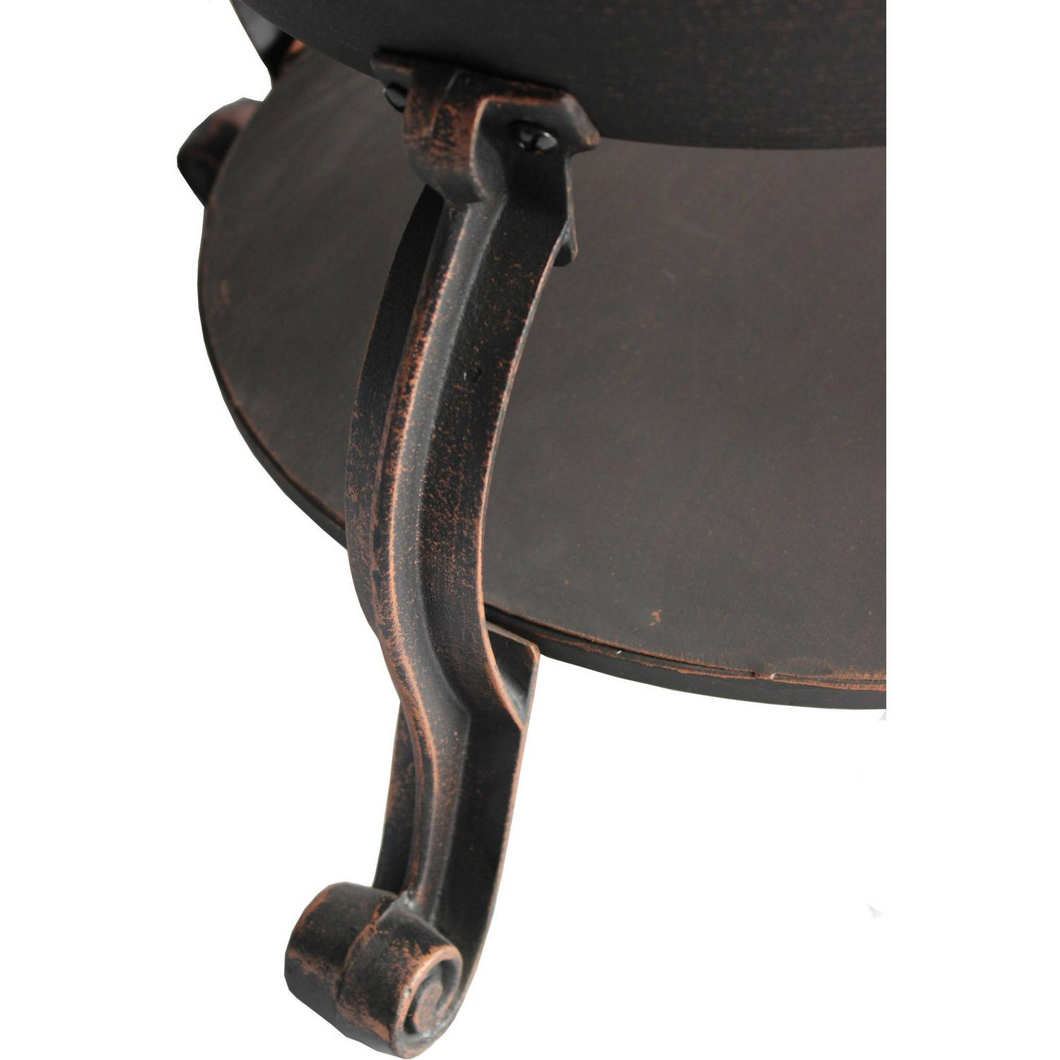 Better Homes and Gardens Wood-burning Cast Iron Chiminea, Antique Bronze