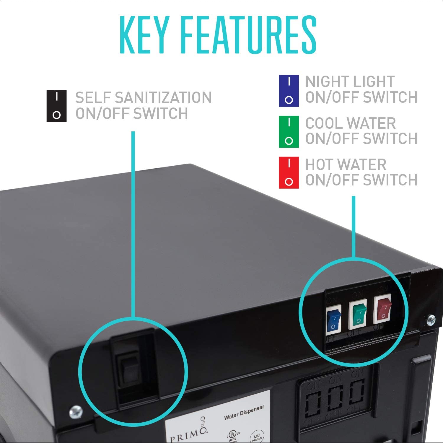 Primo Self Cleaning Dispenser Temperature Stainless